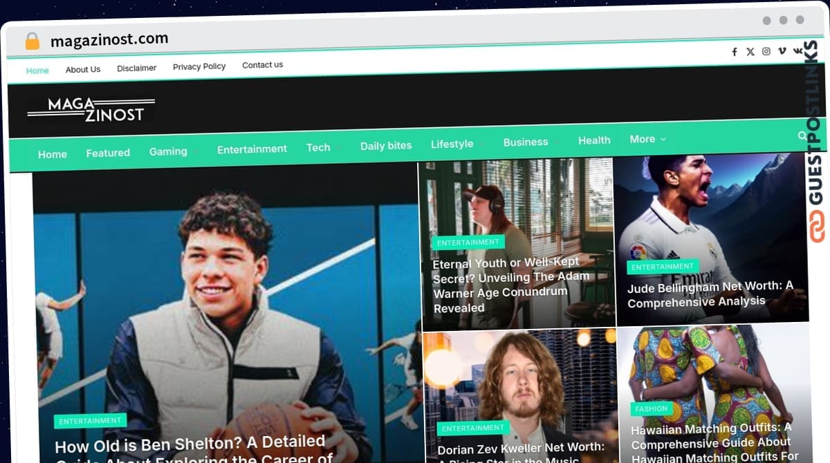 Publish Guest Post on magazinost.com