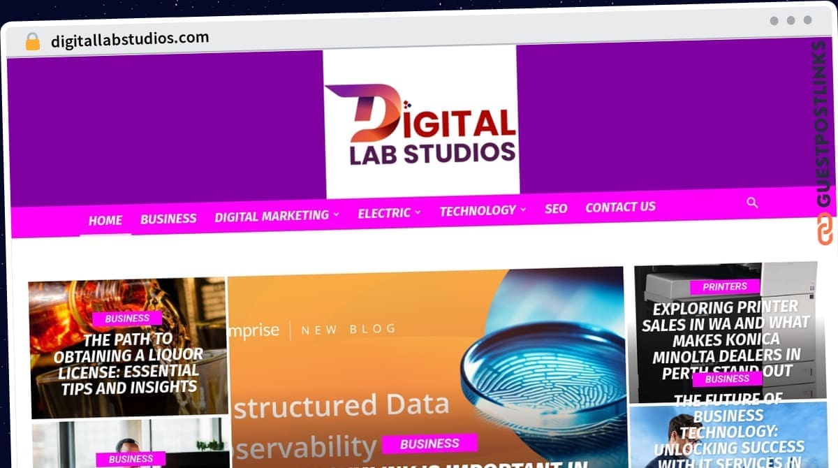 Publish Guest Post on digitallabstudios.com