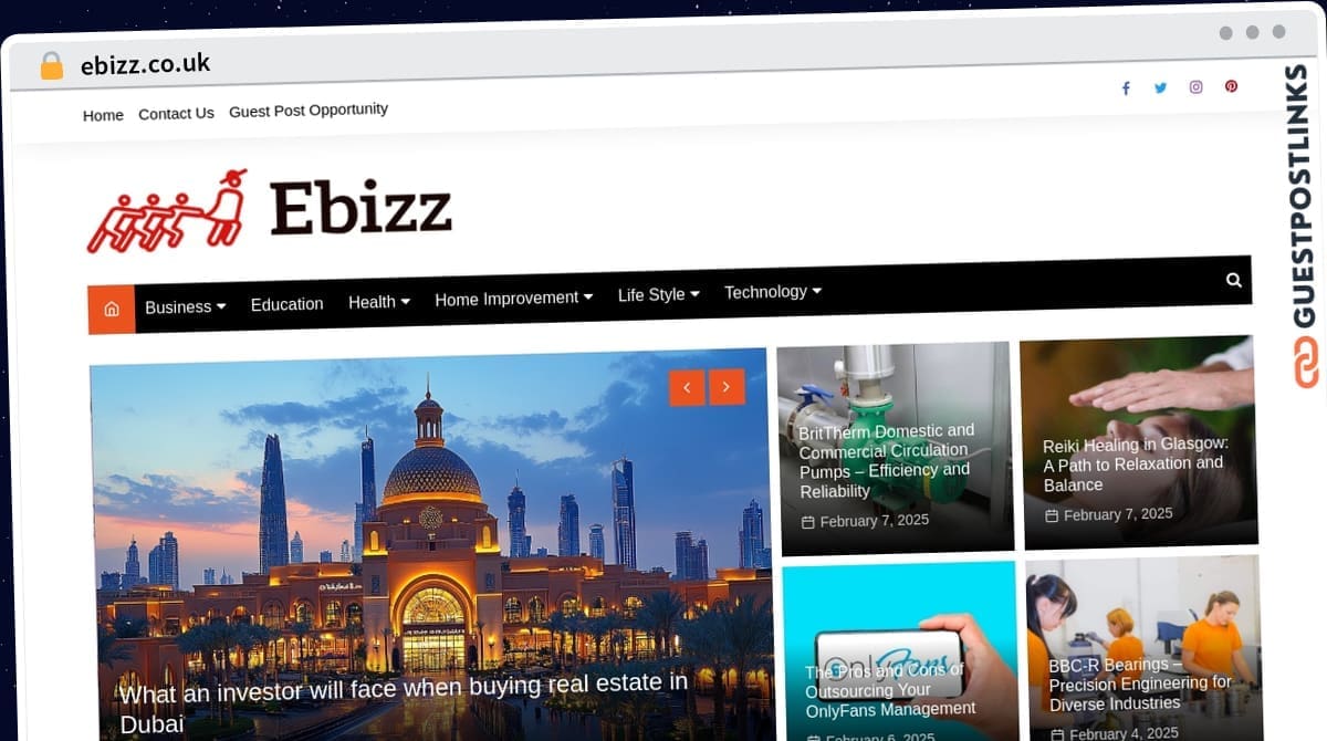 Publish Guest Post on ebizz.co.uk