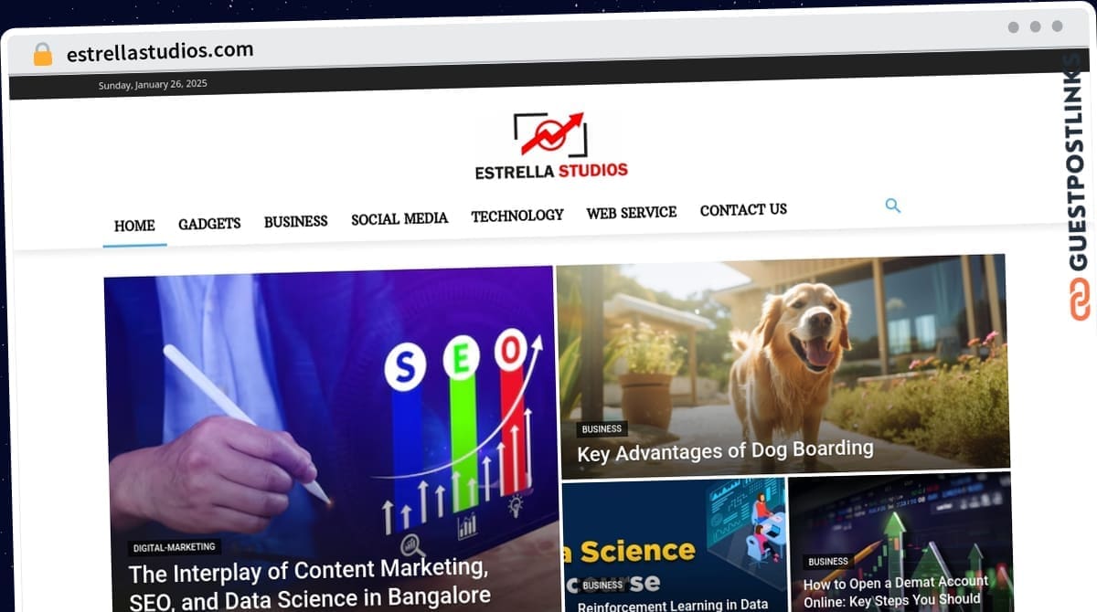 Publish Guest Post on estrellastudios.com