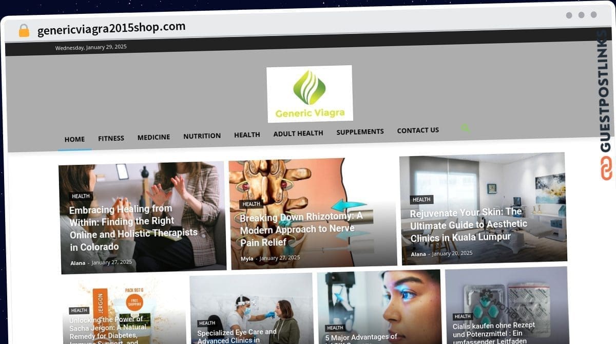 Publish Guest Post on genericviagra2015shop.com