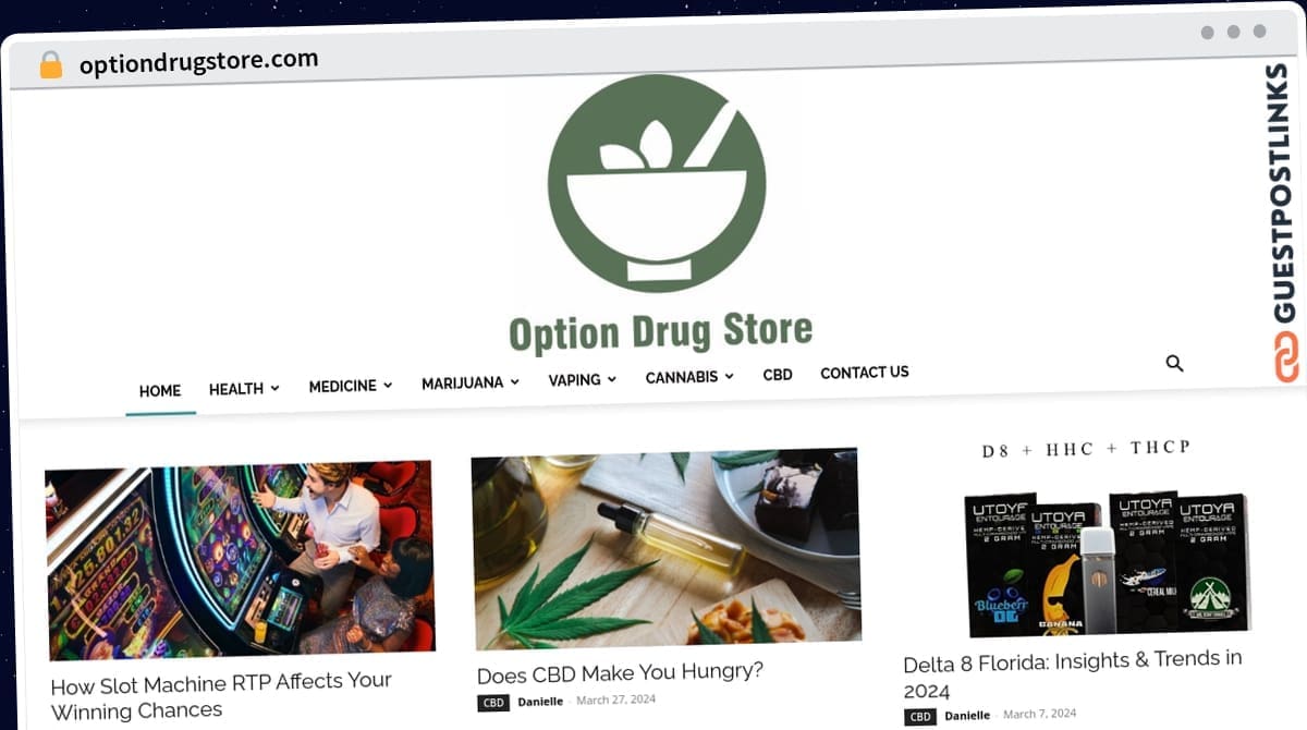 Publish Guest Post on optiondrugstore.com