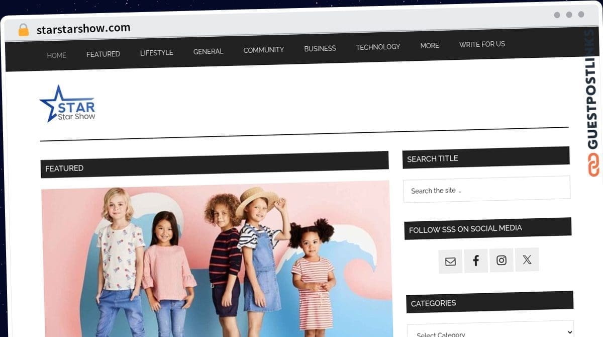 Publish Guest Post on starstarshow.com