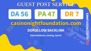 Buy Guest Post on casinonightfoundation.com