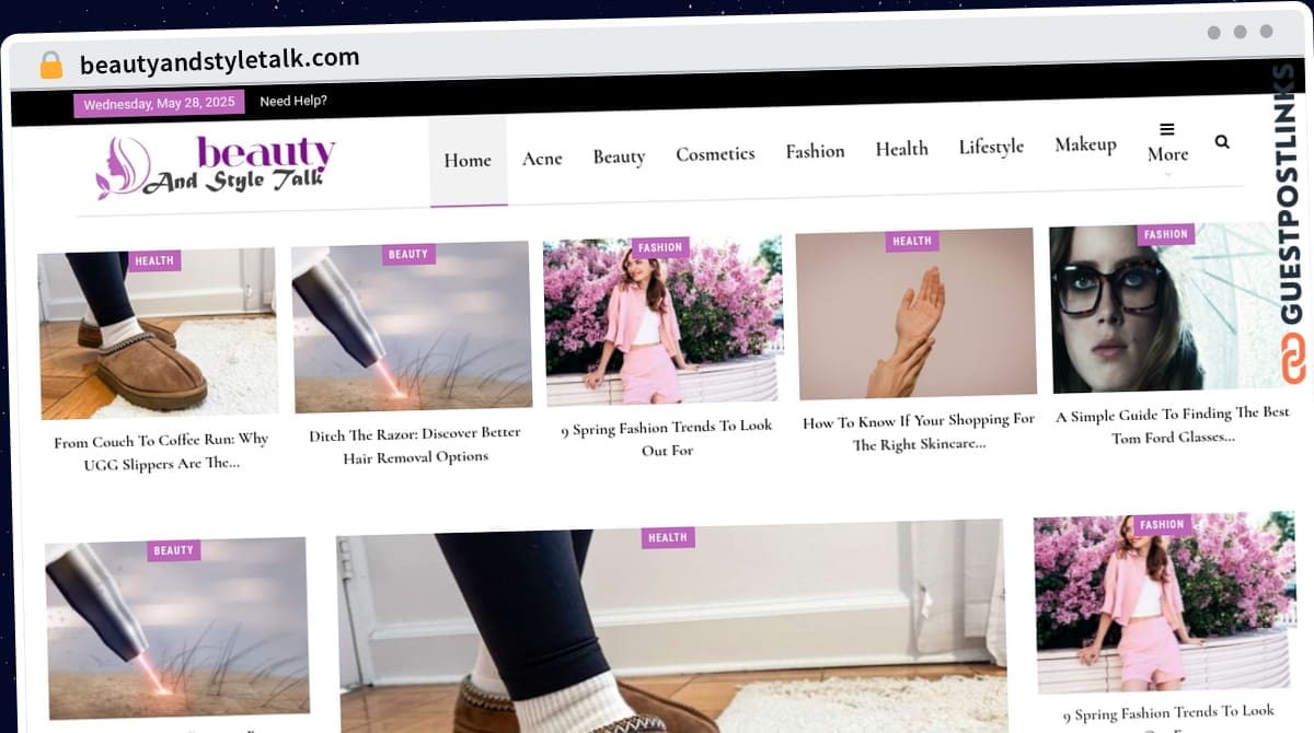 Publish Guest Post on beautyandstyletalk.com