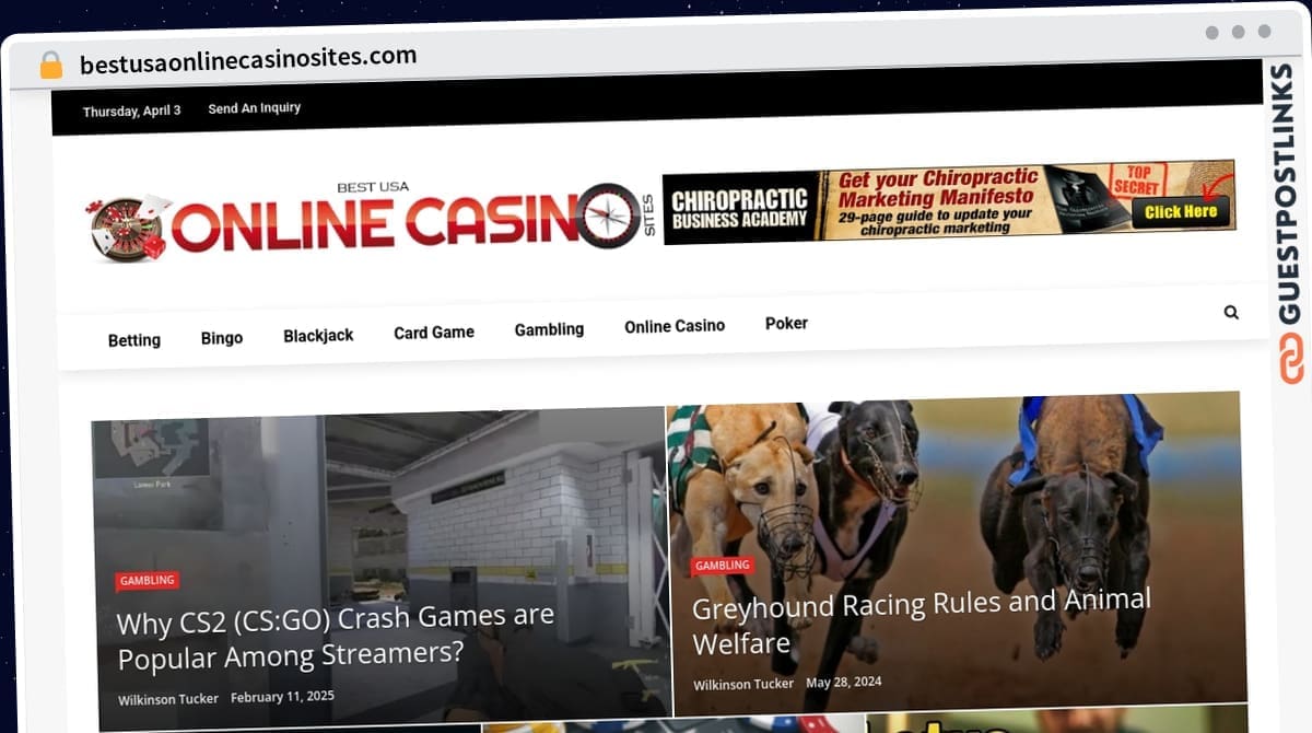 Publish Guest Post on bestusaonlinecasinosites.com