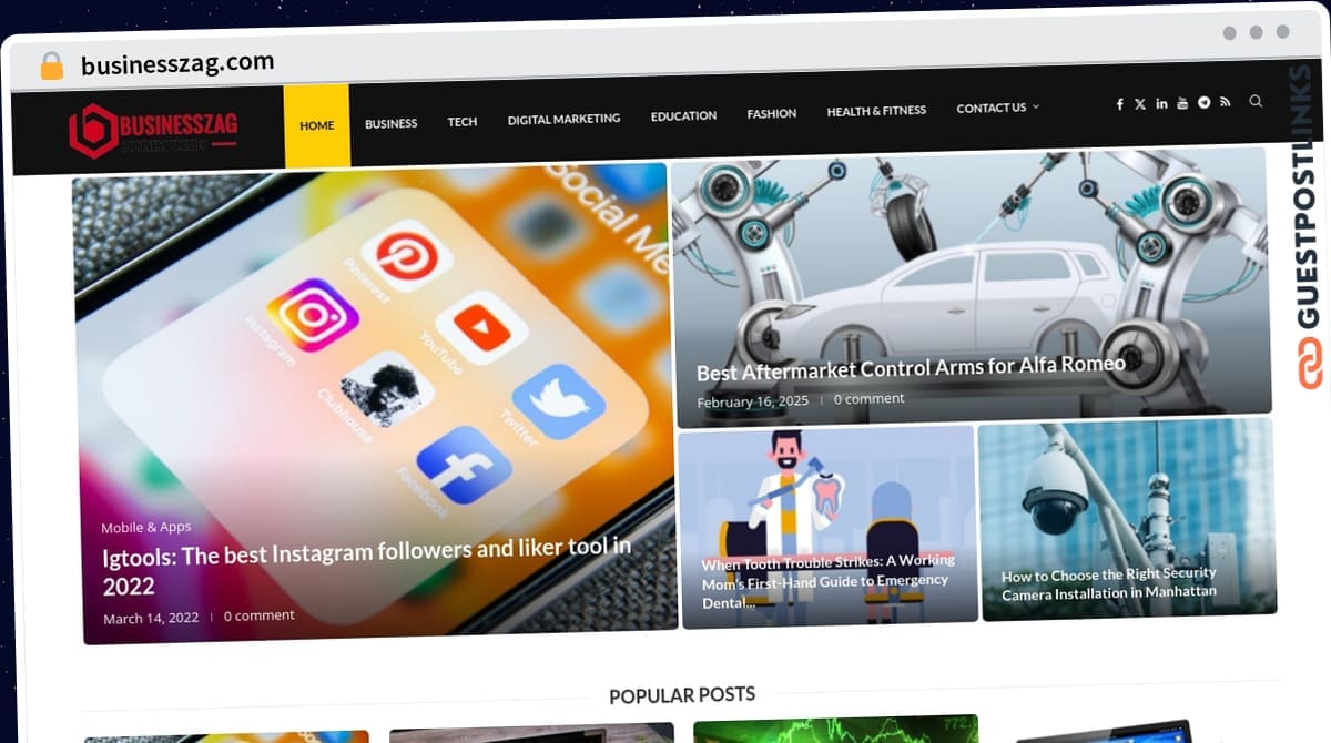Publish Guest Post on businesszag.com