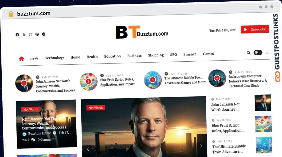 Publish Guest Post on buzztum.com