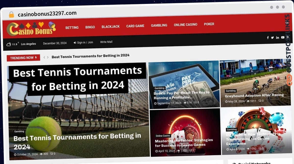 Publish Guest Post on casinobonus23297.com