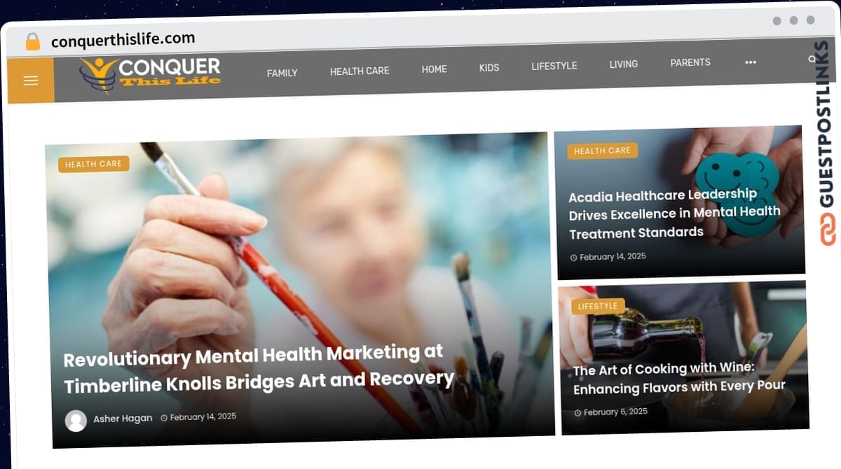 Publish Guest Post on conquerthislife.com