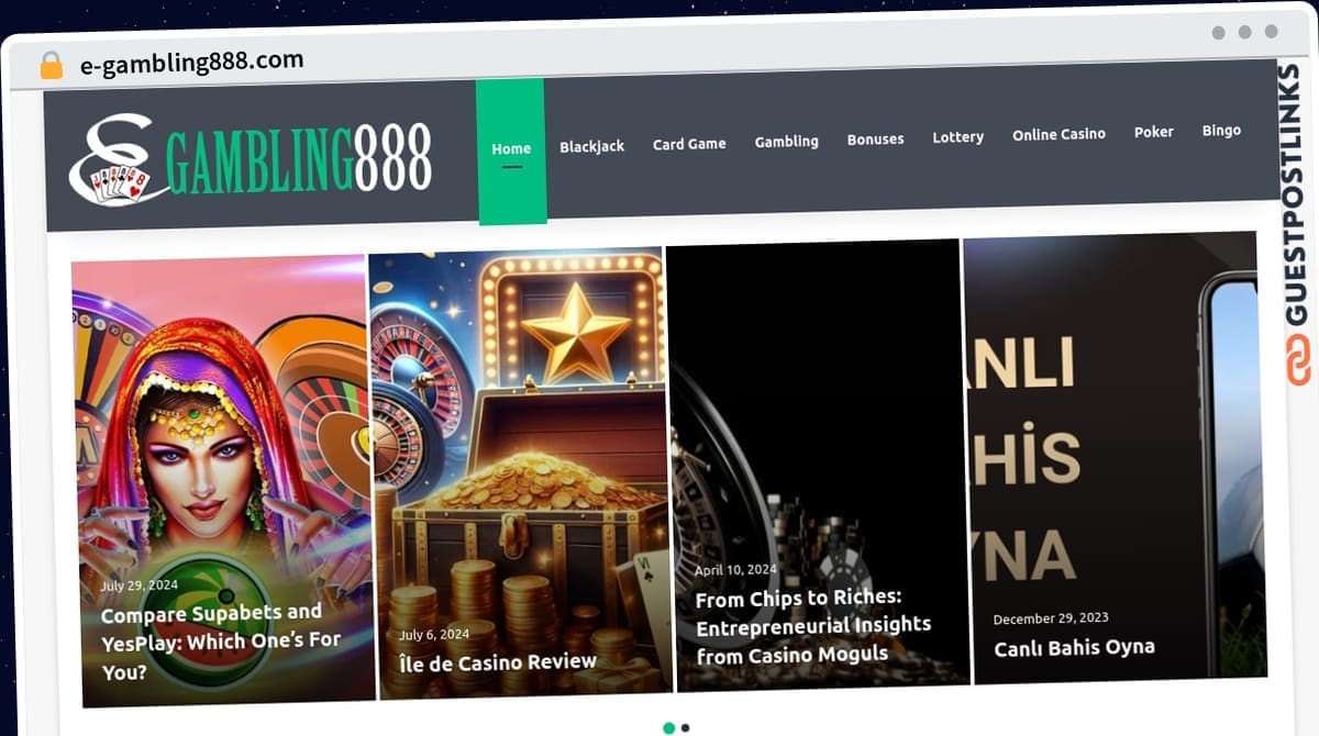 Publish Guest Post on e-gambling888.com
