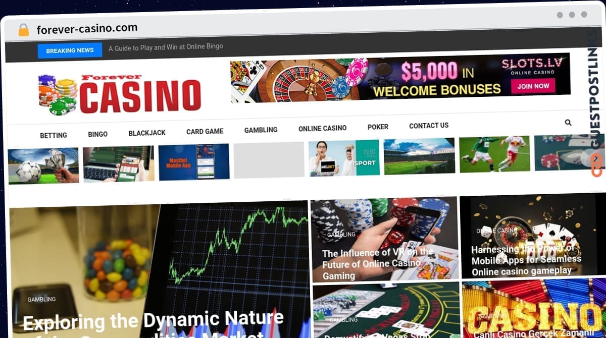 Publish Guest Post on forever-casino.com
