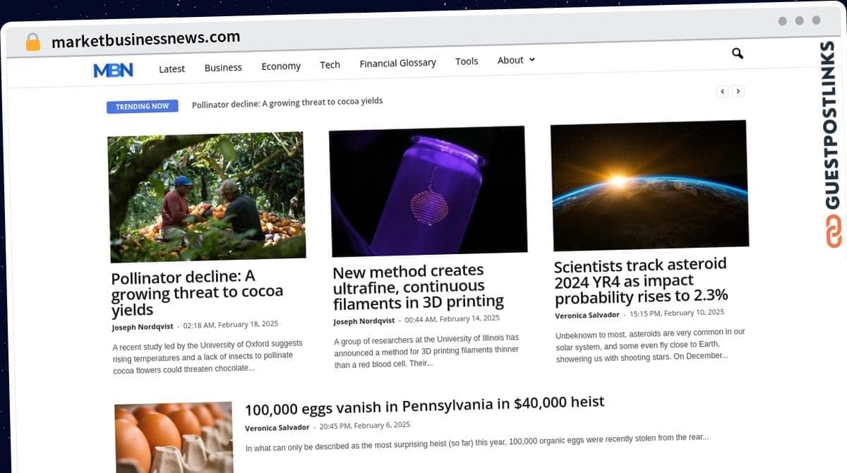 Publish Guest Post on marketbusinessnews.com
