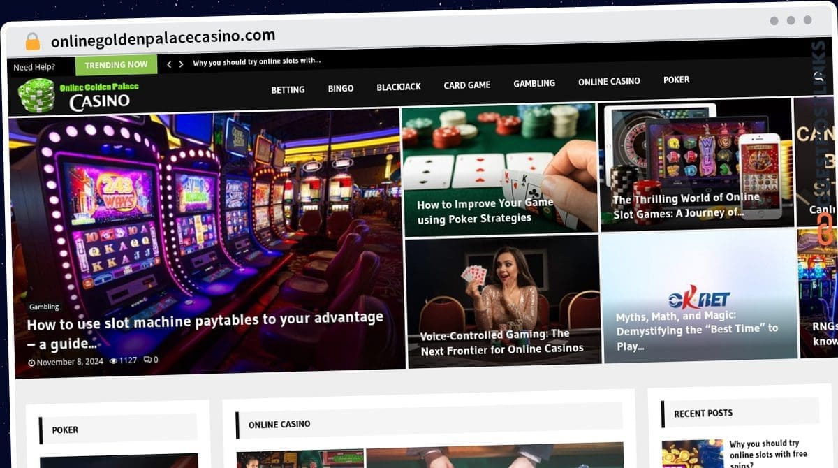 Publish Guest Post on onlinegoldenpalacecasino.com
