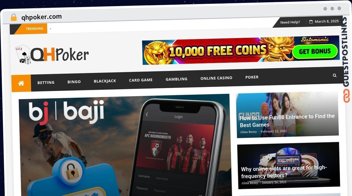 Publish Guest Post on qhpoker.com