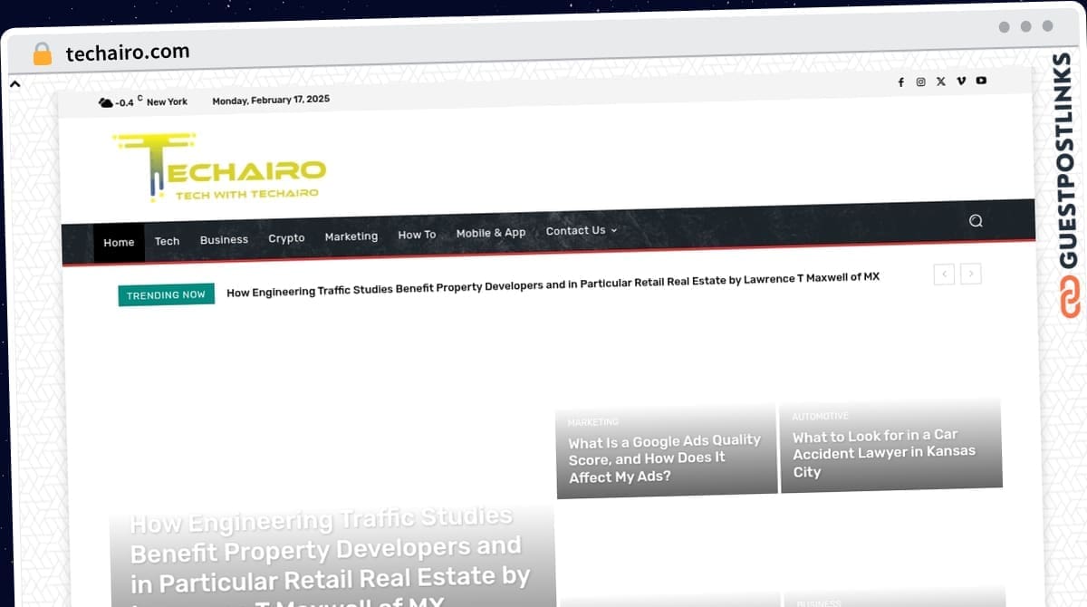 Publish Guest Post on techairo.com