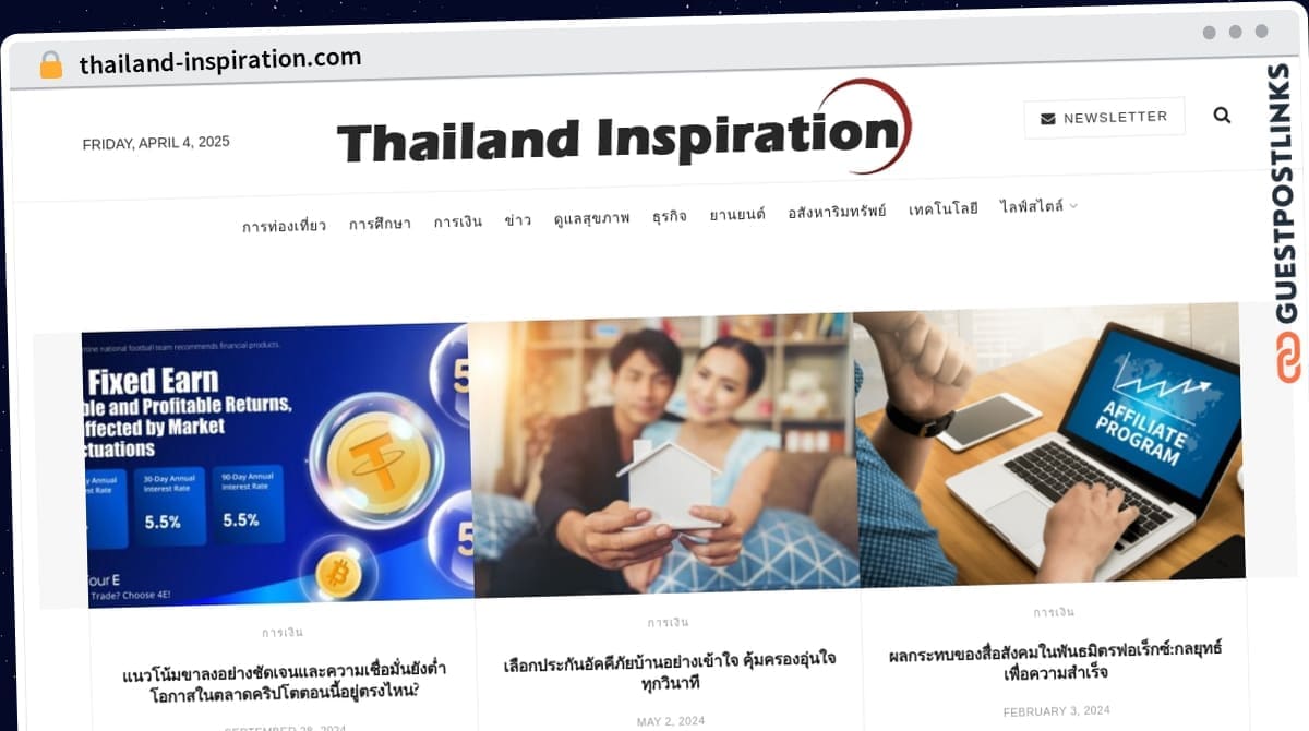 Publish Guest Post on thailand-inspiration.com