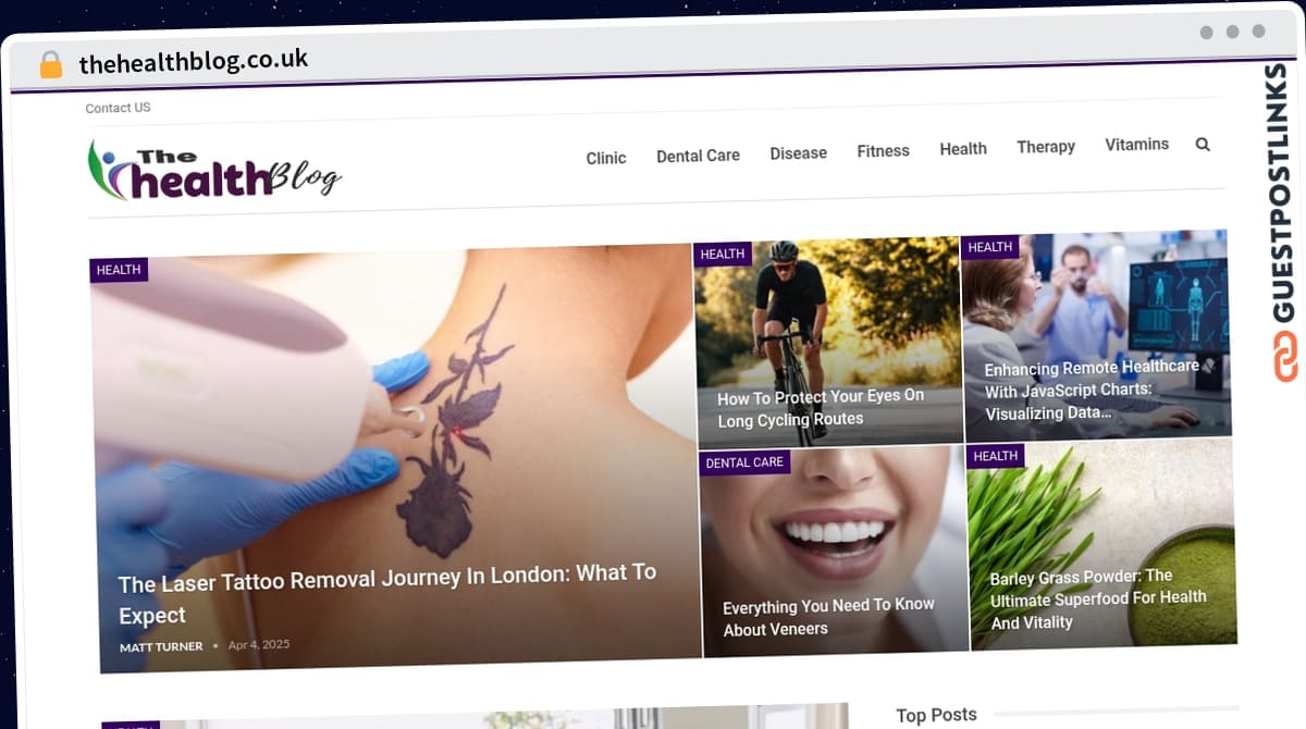 Publish Guest Post on thehealthblog.co.uk