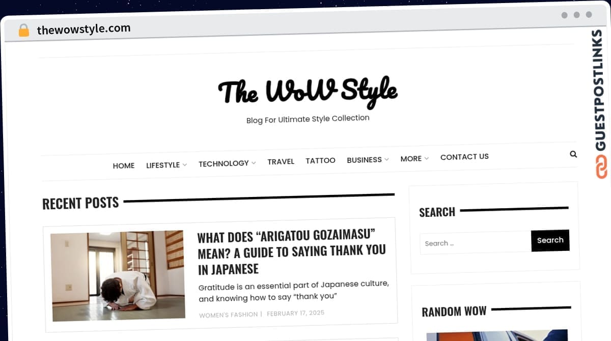 Publish Guest Post on thewowstyle.com