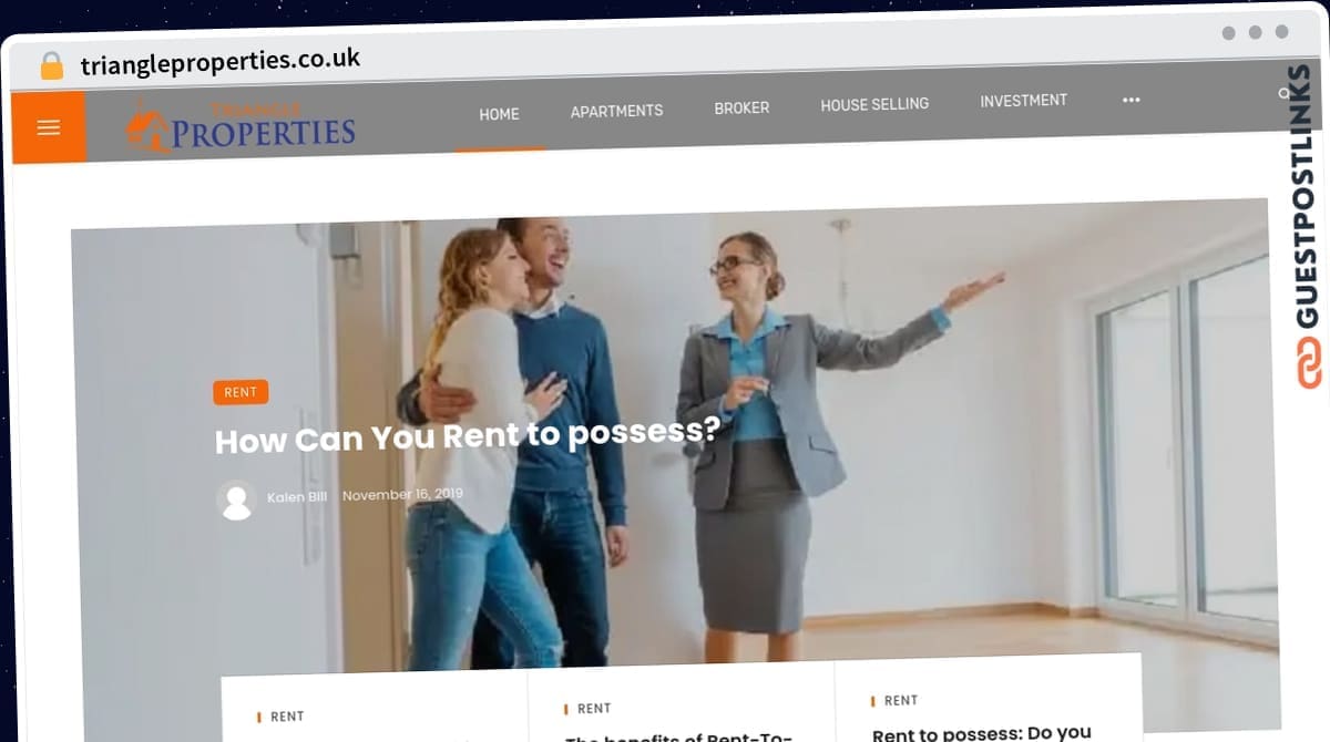 Publish Guest Post on triangleproperties.co.uk