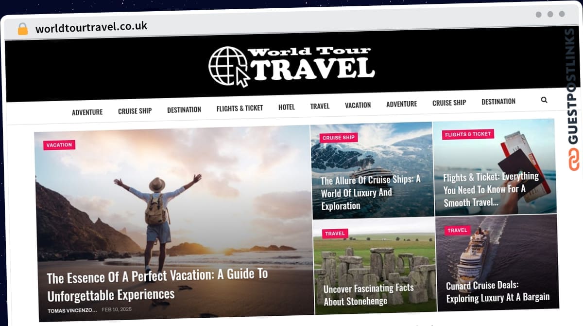 Publish Guest Post on worldtourtravel.co.uk