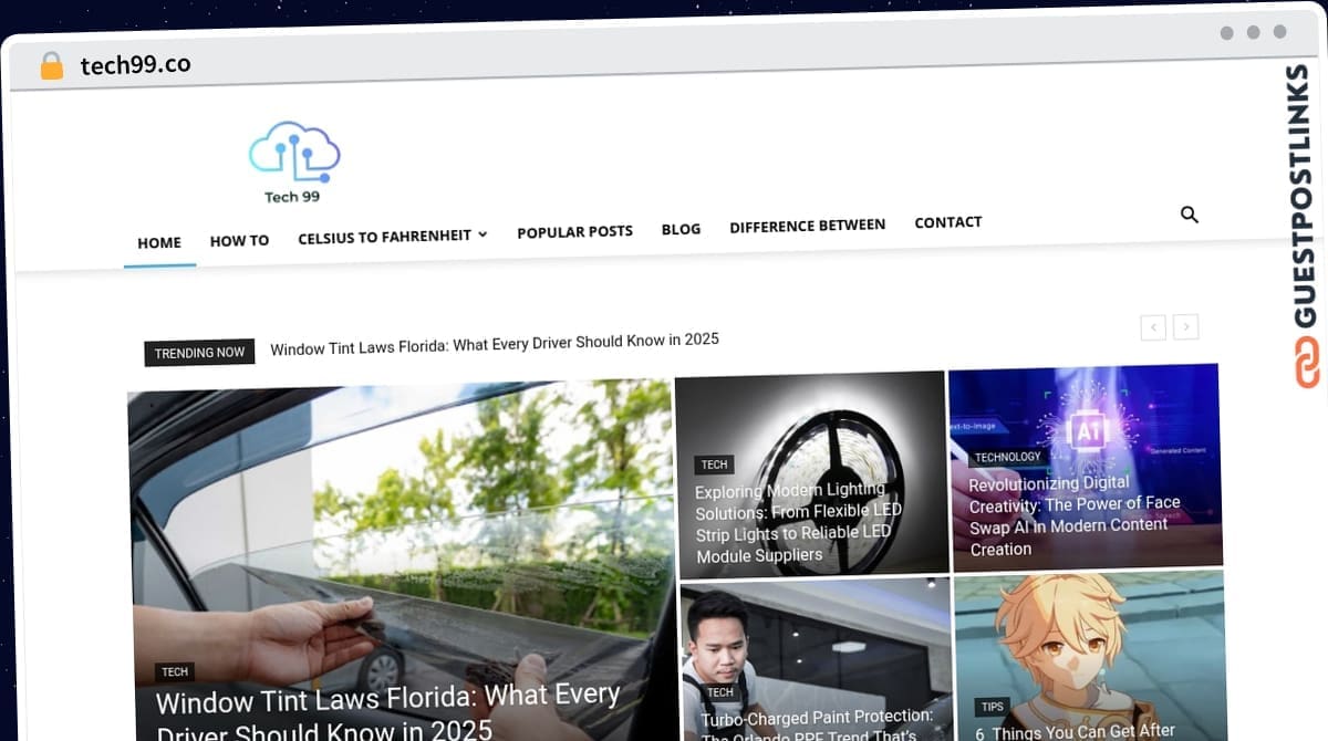 Publish Guest Post on tech99.co