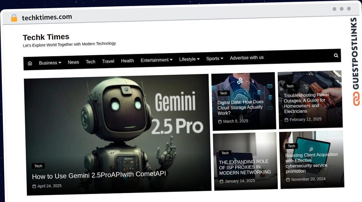 Publish Guest Post on techktimes.com