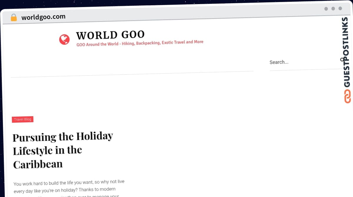 Publish Guest Post on worldgoo.com
