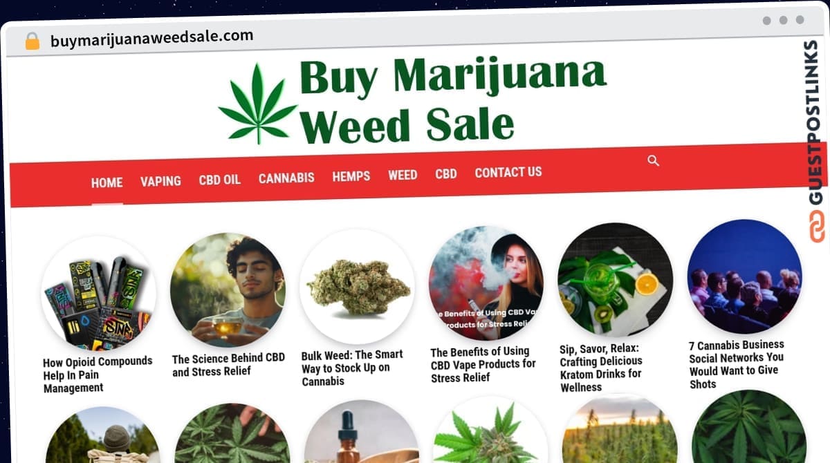 Publish Guest Post on buymarijuanaweedsale.com