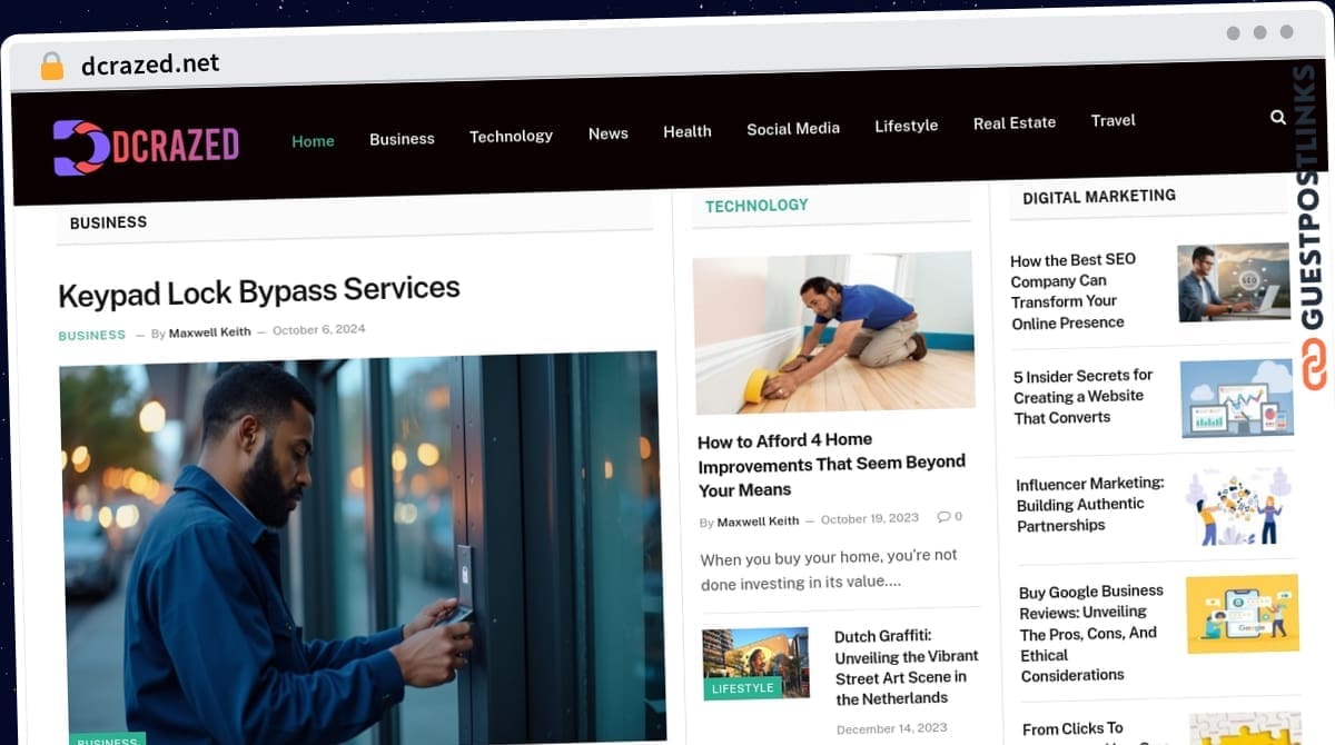 Publish Guest Post on dcrazed.net