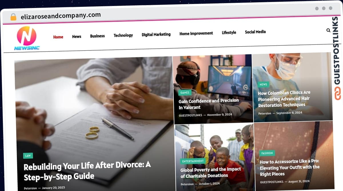 Publish Guest Post on elizaroseandcompany.com