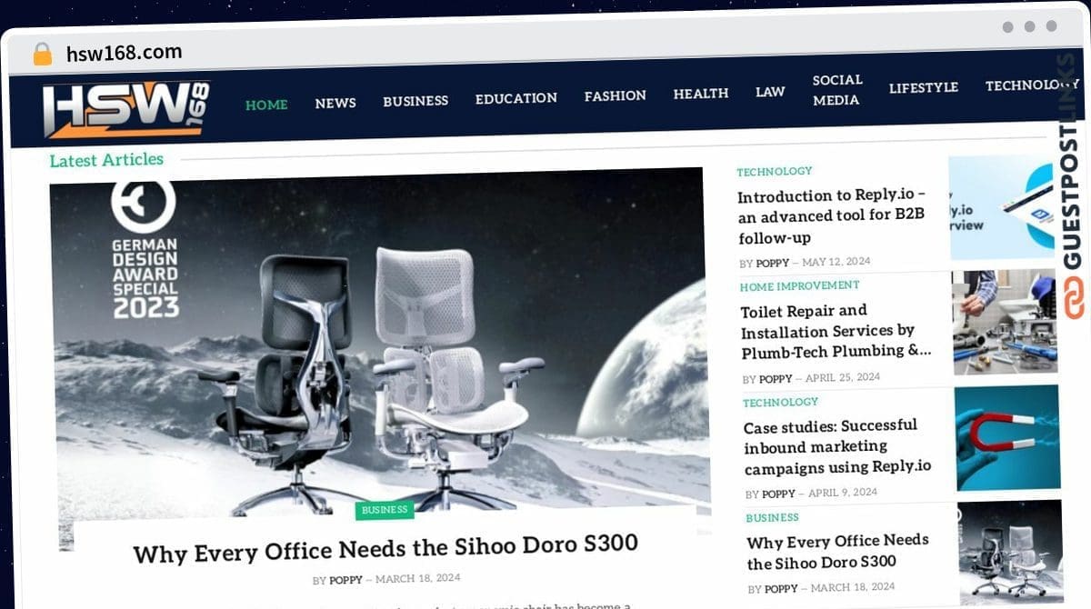 Publish Guest Post on hsw168.com