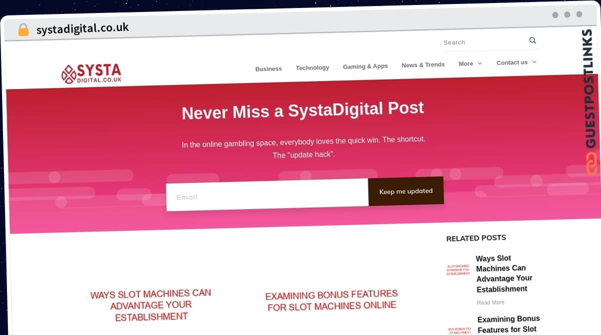 Publish Guest Post on systadigital.co.uk