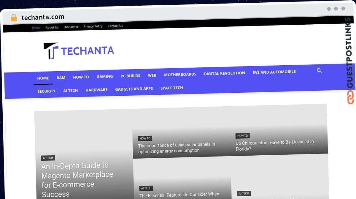 Publish Guest Post on techanta.com