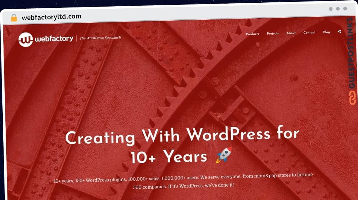 Publish Guest Post on webfactoryltd.com