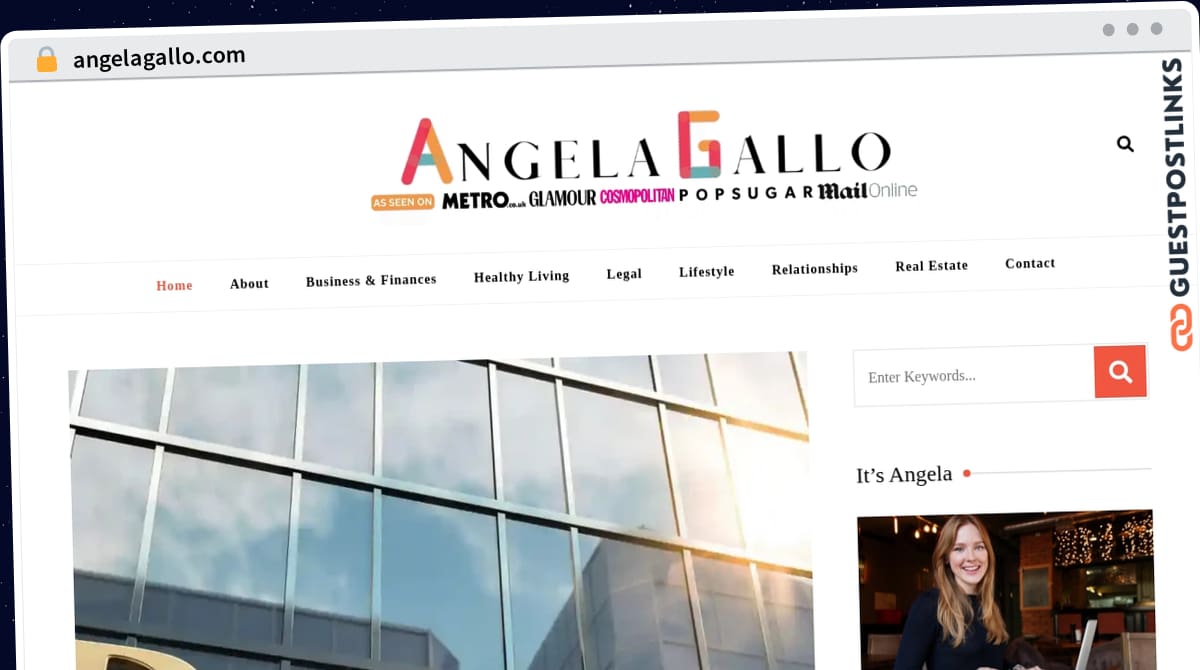 Publish Guest Post on angelagallo.com