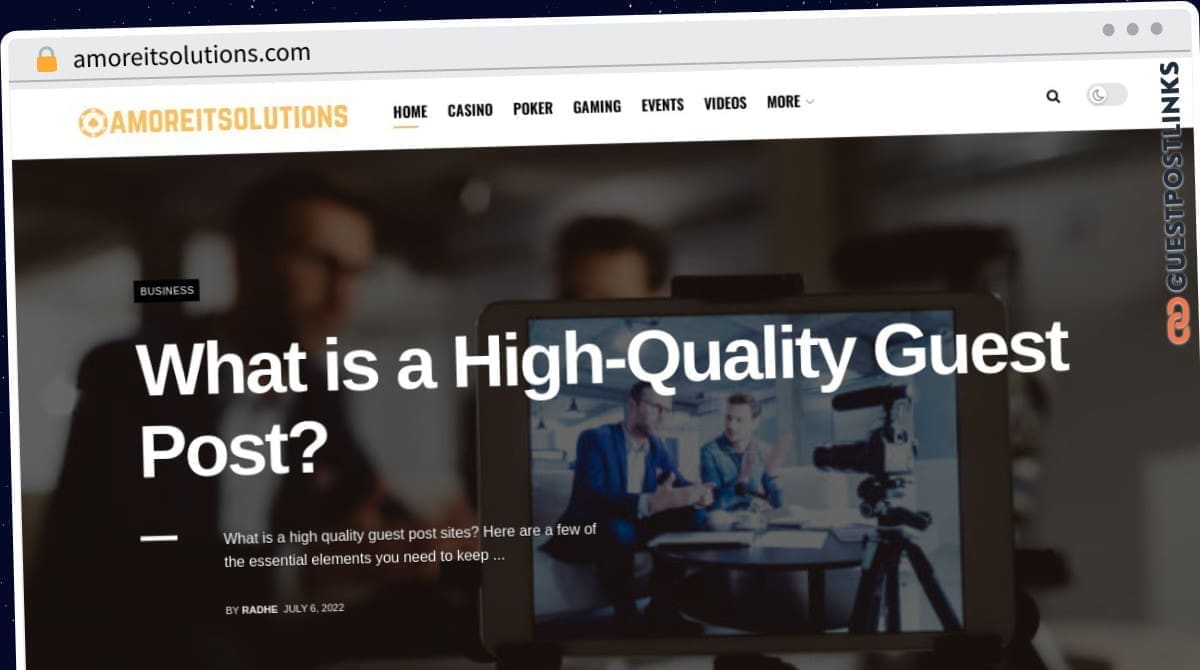 Publish Guest Post on amoreitsolutions.com