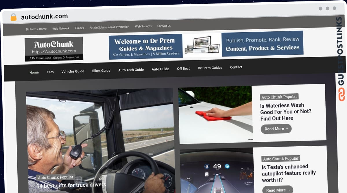 Publish Guest Post on autochunk.com