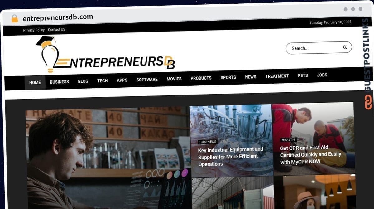 Publish Guest Post on entrepreneursdb.com