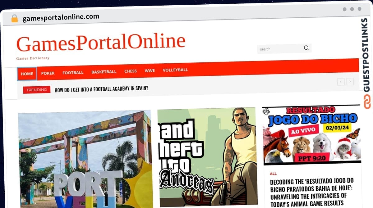 Publish Guest Post on gamesportalonline.com