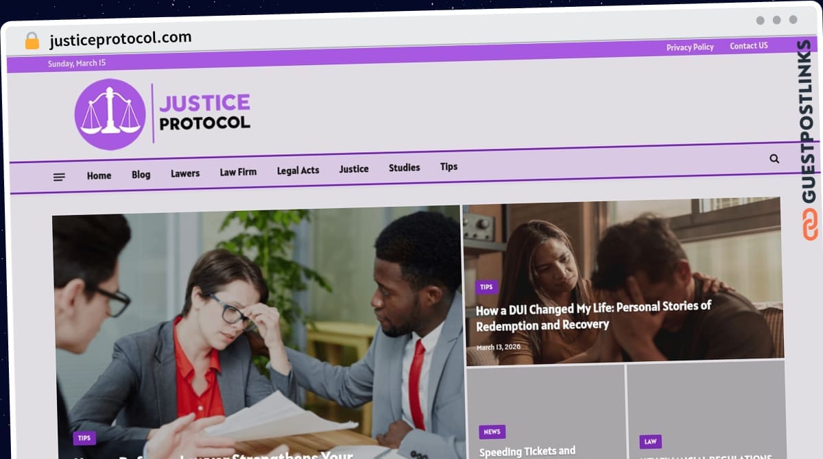 Publish Guest Post on justiceprotocol.com