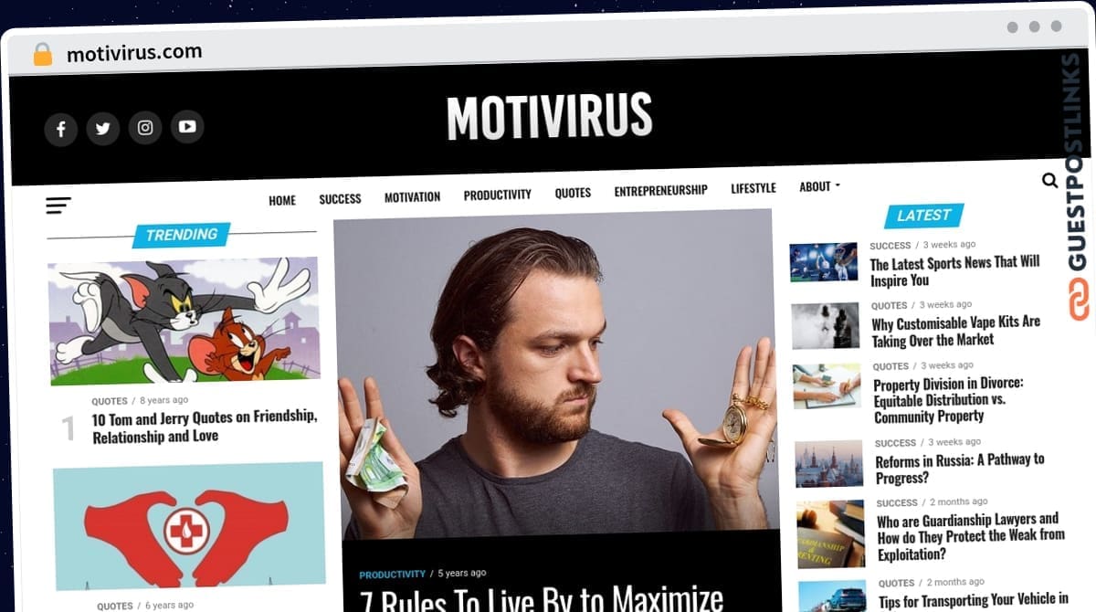 Publish Guest Post on motivirus.com
