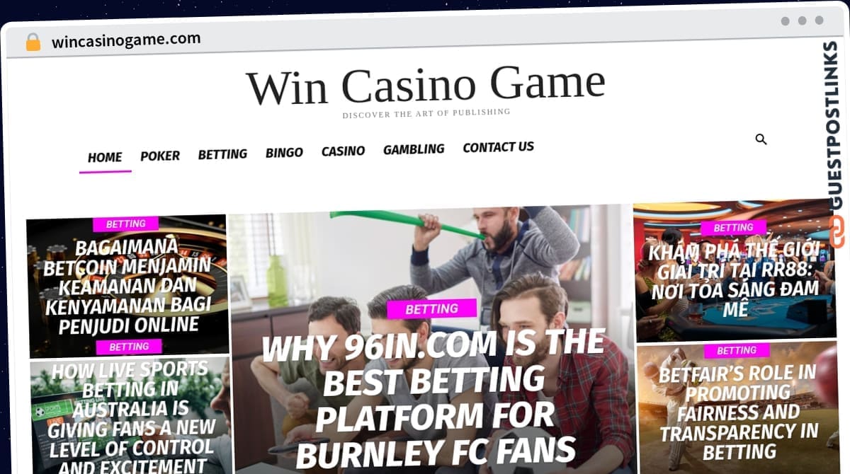 Publish Guest Post on wincasinogame.com