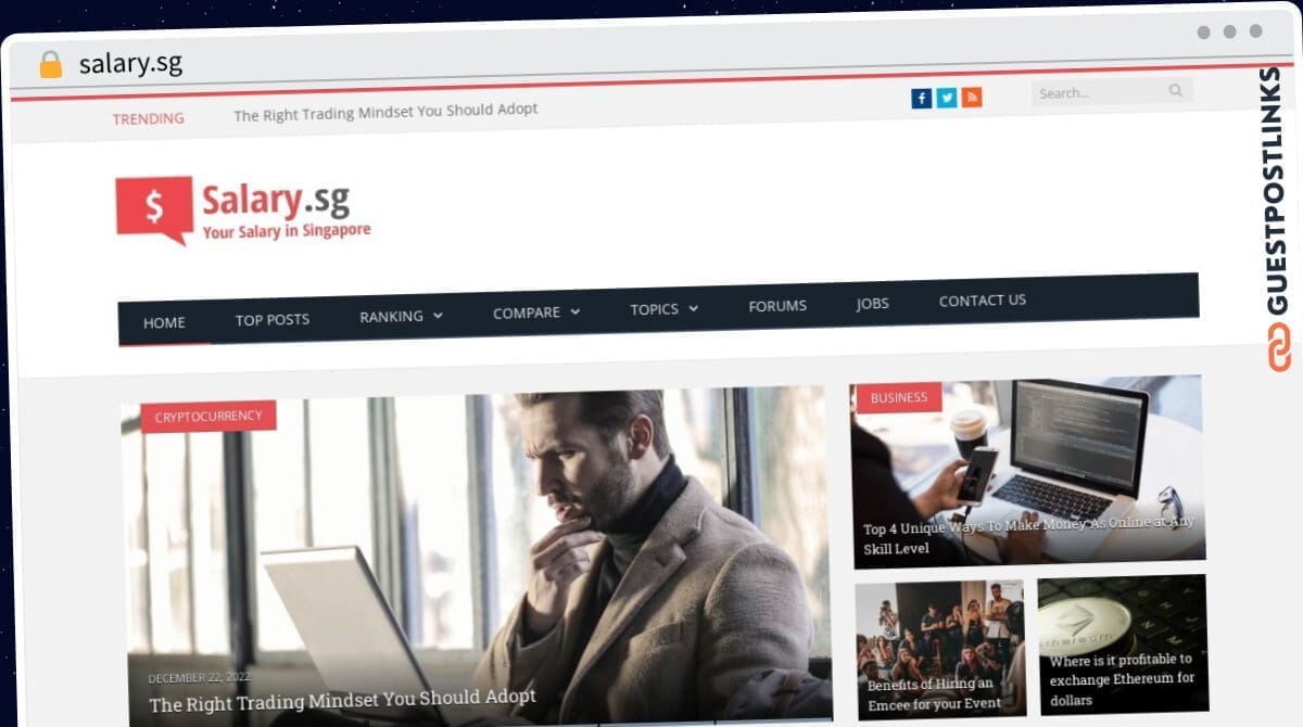 Publish Guest Post on salary.sg