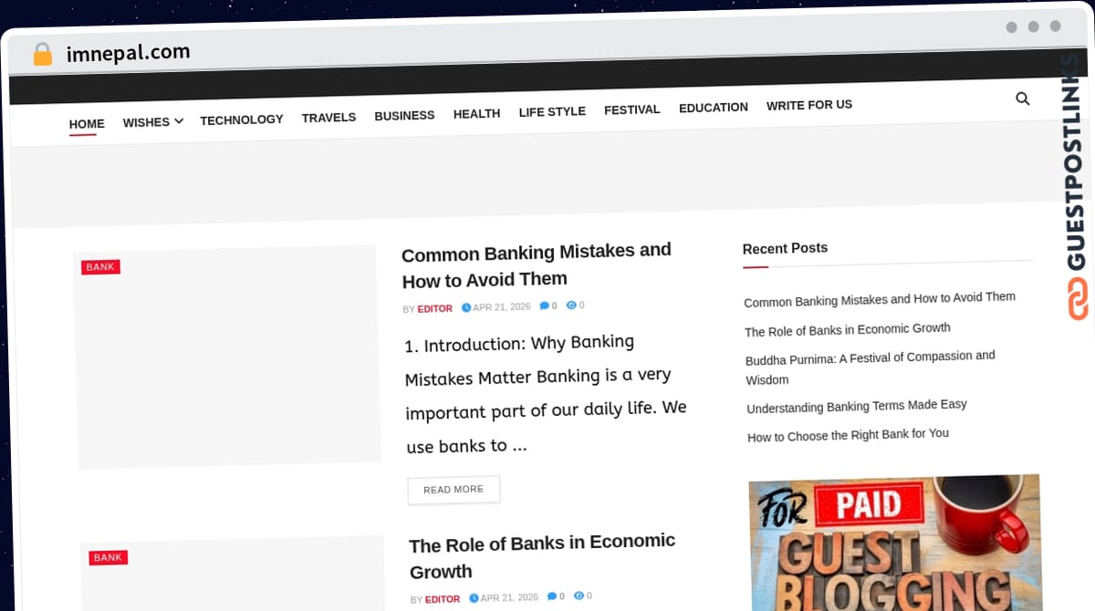 Publish Guest Post on imnepal.com