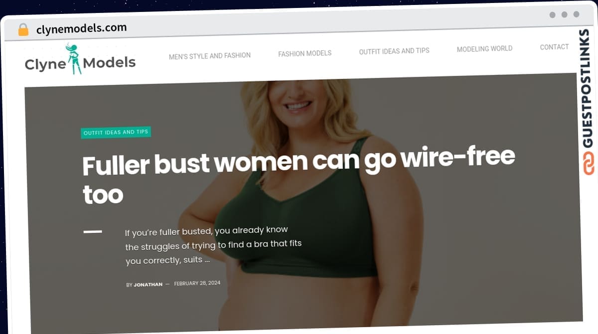 Publish Guest Post on clynemodels.com