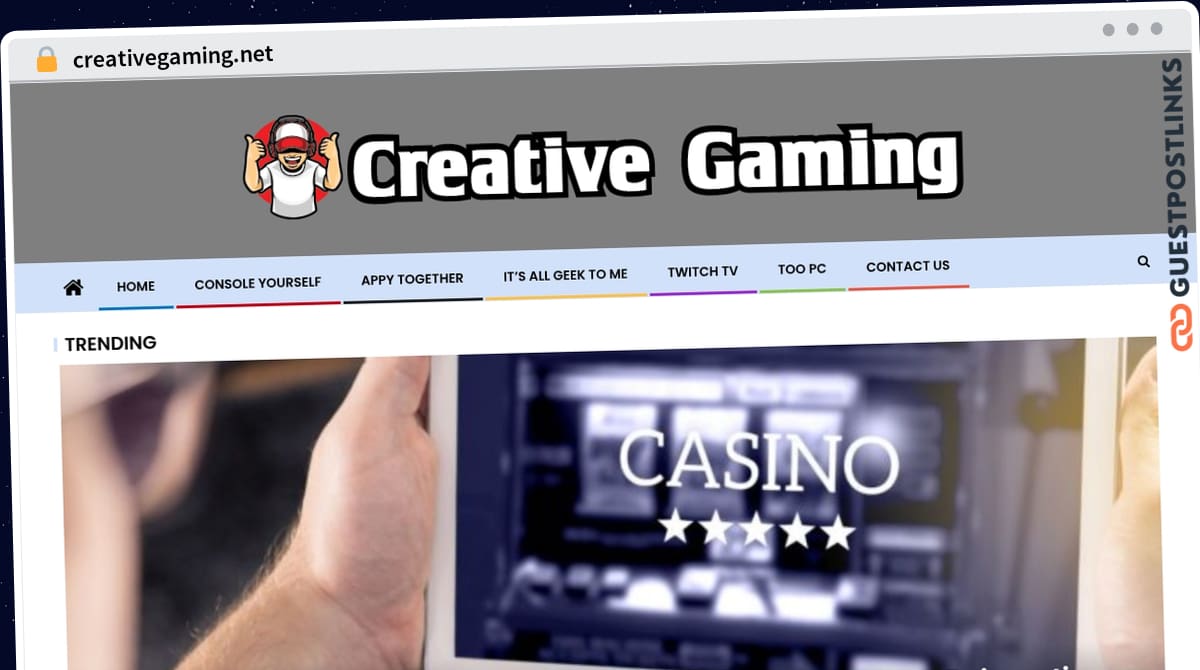 Publish Guest Post on creativegaming.net
