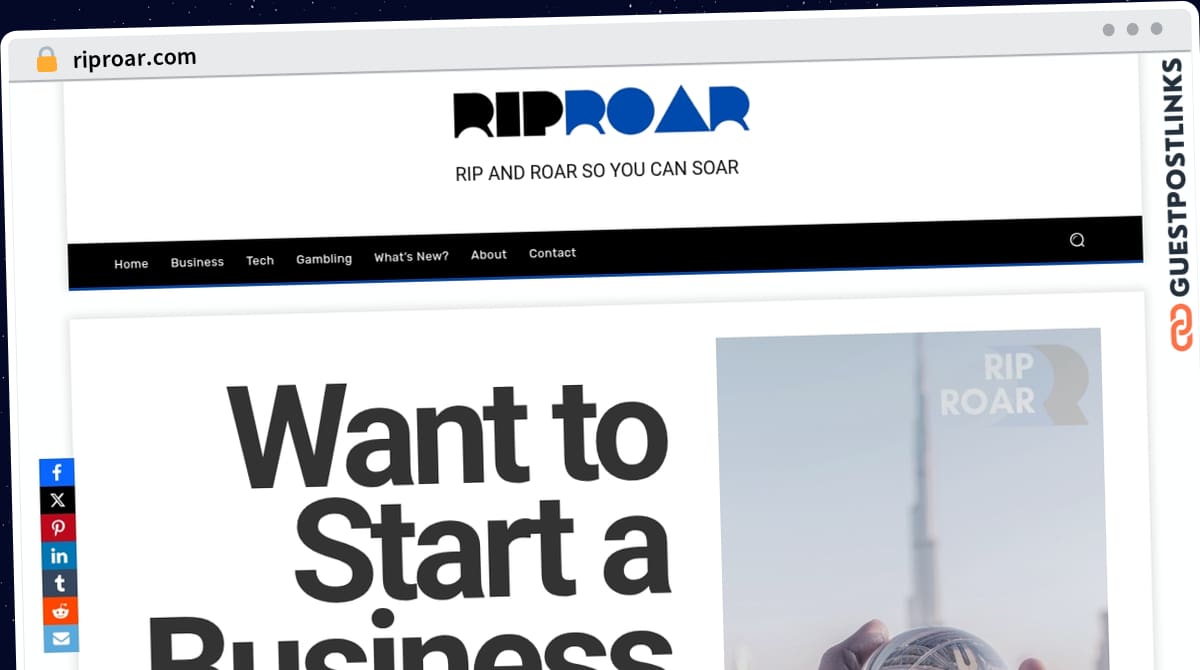Publish Guest Post on riproar.com