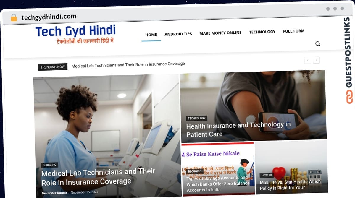 Publish Guest Post on techgydhindi.com