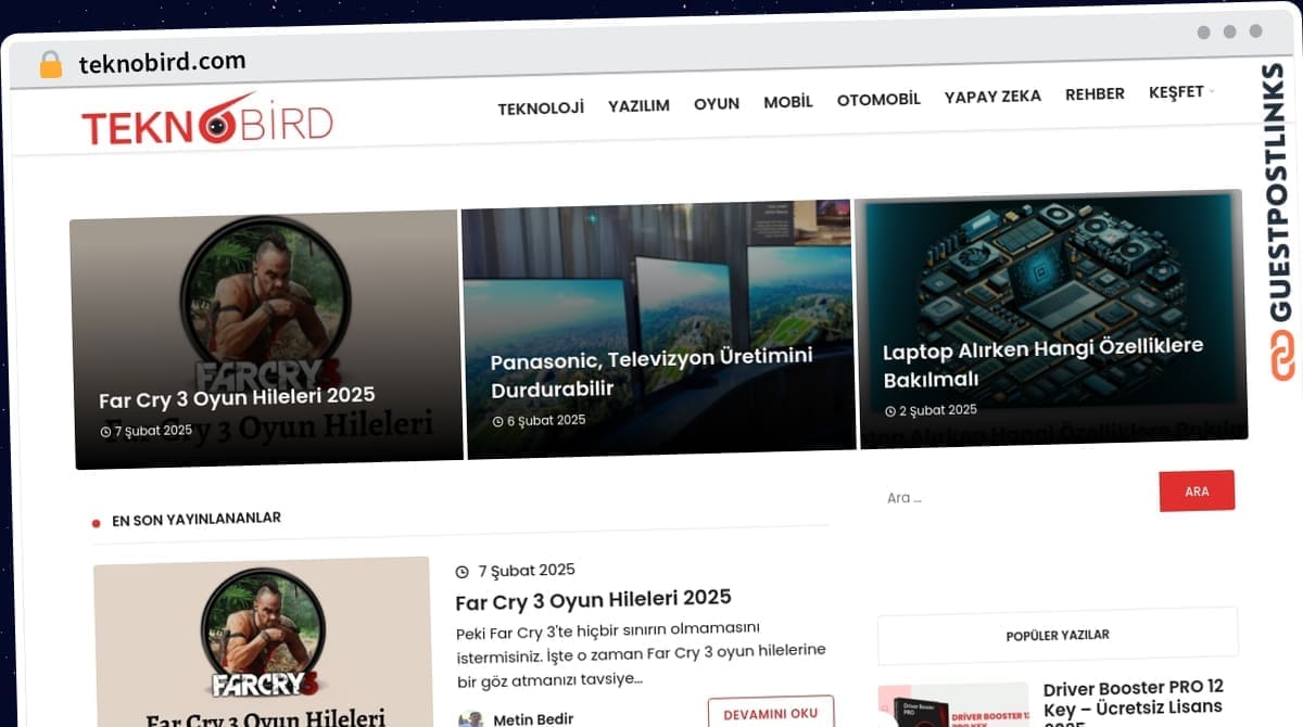 Publish Guest Post on teknobird.com